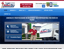 Tablet Screenshot of ameri-dry.com